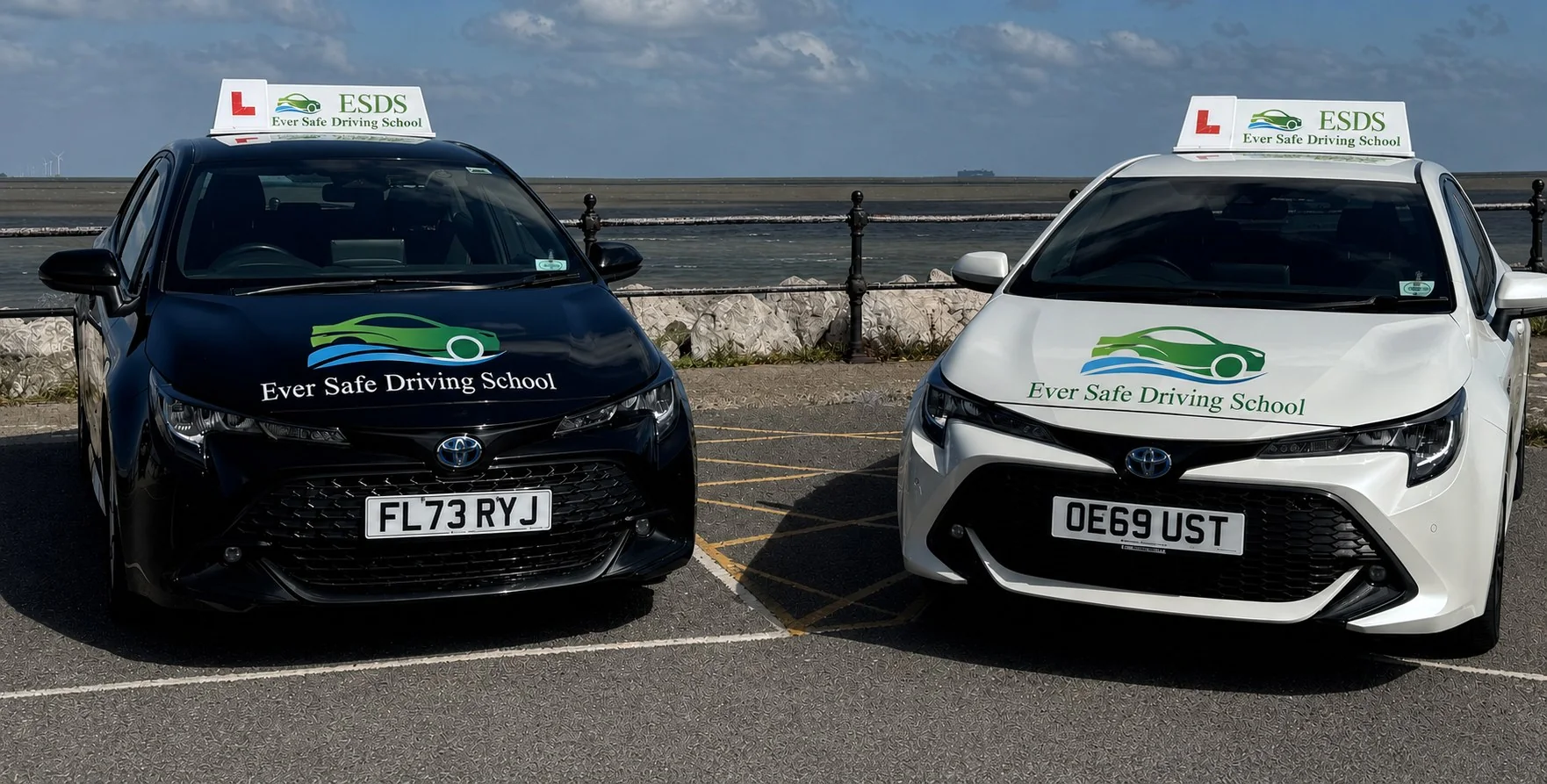 Ever Safe Driving School learner cars used for driving lessons across East Kent